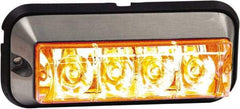 Buyers Products - Quad Flash Rate, Surface Mount Emergency Strobe Light Assembly - Powered by 12 to 24 Volts, Amber - USA Tool & Supply