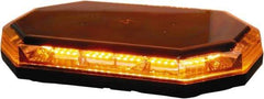 Buyers Products - Variable Flash Rate, Magnetic or Permanent Mount Emergency LED Lightbar Assembly - Powered by DC, Amber & Clear - USA Tool & Supply