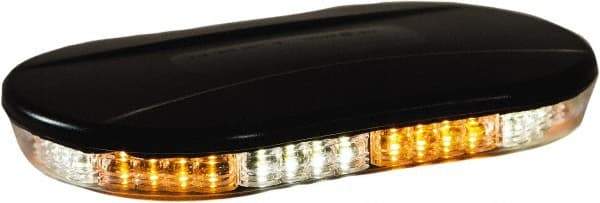 Buyers Products - Variable Flash Rate, Magnetic or Permanent Mount Emergency LED Lightbar Assembly - Powered by DC, Amber & Clear - USA Tool & Supply