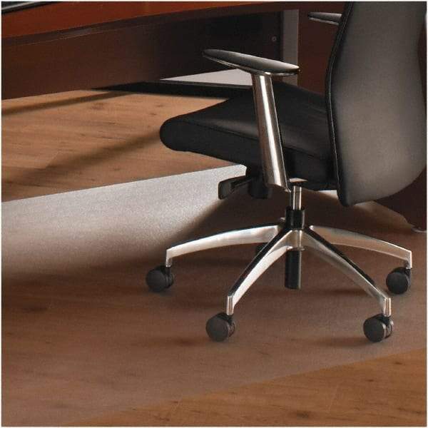 Floortex - 60" Long x 60" Wide, Chair Mat - Square, Straight Edge Style - USA Tool & Supply