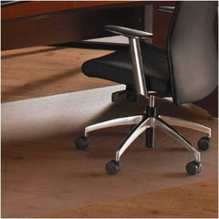 Floortex - 60" Long x 60" Wide, Chair Mat - Square, Straight Edge Style - USA Tool & Supply