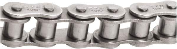 Tritan - 1-1/4" Pitch, ANSI 100, Single Strand Roller Chain - Chain No. 100SS, 13,489 Lb. Capacity, 10 Ft. Long, 3/4" Roller Diam, 0.744" Roller Width - USA Tool & Supply