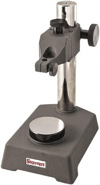 Starrett - Cast Iron, Round Base, Indicator Transfer Stand - Includes Holder - USA Tool & Supply