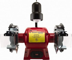 Value Collection - 6" Wheel Diam x 3/4" Wheel Width, 1/3 hp Bench Grinder - 1 Phase, 3,400 Max RPM, 120 Volts - USA Tool & Supply