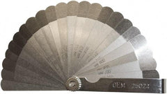 OEM Tools - 22 Piece, 0.004 to 0.027" Thick, Feeler Gage Set - 3-1/4" Leaf Length, 1/2" Wide, Steel - USA Tool & Supply