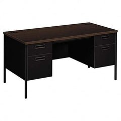 Hon - Office Desks Type: Double Pedestal Desk Center Draw: Yes - USA Tool & Supply
