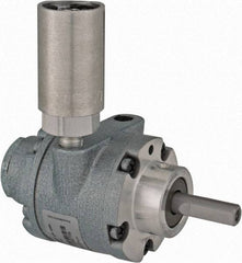Gast - 1/2 hp Reversible Hub Air Actuated Motor - 6,000 Max RPM, 1.14" Shaft Length, 4.66" OAL, 3/8" Shaft Diam - USA Tool & Supply