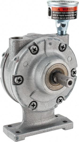Gast - 3/4 hp Counterclockwise Foot Air Actuated Motor - 3,000 Max RPM, 1.13" Shaft Length, 4.94" OAL, 1/2" Shaft Diam - USA Tool & Supply
