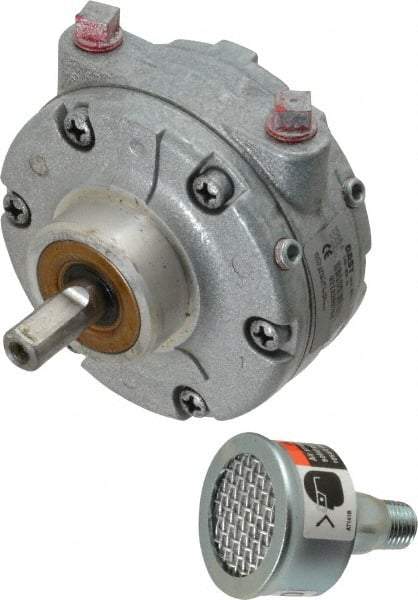 Gast - 3/4 hp Clockwise Hub Air Actuated Motor - 3,000 Max RPM, 1.13" Shaft Length, 4.94" OAL, 1/2" Shaft Diam - USA Tool & Supply