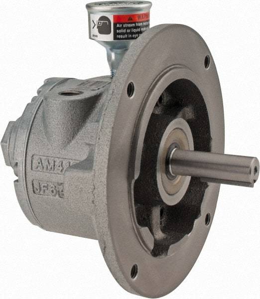 Gast - 1-1/2 hp Reversible NEMA 56C Air Actuated Motor - 3,000 Max RPM, 2.06" Shaft Length, 6.69" OAL, 5/8" Shaft Diam - USA Tool & Supply