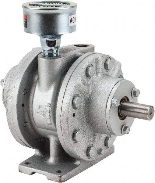 Gast - 5 hp Reversible Foot Air Actuated Motor - 2,500 Max RPM, 1.53" Shaft Length, 8.41" OAL, 3/4" Shaft Diam - USA Tool & Supply
