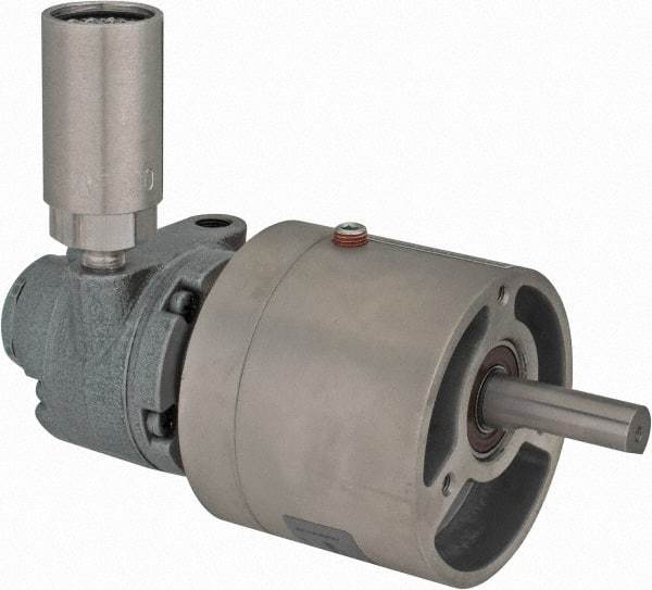 Gast - 1/3 hp Reversible Face Air Actuated Motor - 15:1 Gear Ratio, 350 Max RPM, 6.88" OAL, 1/2" Shaft Diam - USA Tool & Supply