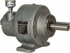Gast - 1-1/2 hp Reversible Face/Foot Air Actuated Motor - 10:1 Gear Ratio, 300 Max RPM, 11.56" OAL, 1" Shaft Diam - USA Tool & Supply