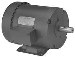 Leeson - 1/3 Max hp, 1,725 Max RPM, Electric AC DC Motor - 208-230/460 V Input, Three Phase, 48 Frame - USA Tool & Supply