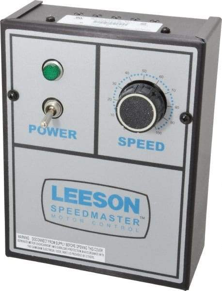 Leeson - Electric AC DC Motor - 208, 230, 460 V Input - USA Tool & Supply