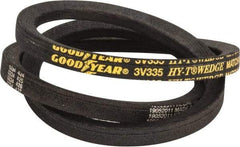 Continental ContiTech - Section 3V, 34" Outside Length, V-Belt - Fiber Reinforced Wingprene Rubber, HY-T Wedge MatchmakerEnvelope, No. 3V335 - USA Tool & Supply