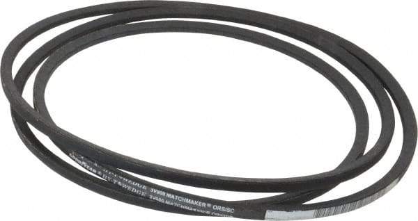 Continental ContiTech - Section 3V, 90" Outside Length, V-Belt - Fiber Reinforced Wingprene Rubber, HY-T Wedge MatchmakerEnvelope, No. 3V900 - USA Tool & Supply