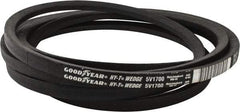 Continental ContiTech - Section 5V, 170" Outside Length, V-Belt - Fiber Reinforced Wingprene Rubber, HY-T Wedge MatchmakerEnvelope, No. 5V1700 - USA Tool & Supply