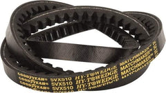 Continental ContiTech - Section 5VX, 51" Outside Length, V-Belt - Fiber Reinforced Wingprene Rubber, HY-T Wedge Matchmaker Cogged, No. 5VX510 - USA Tool & Supply