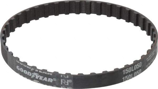 Continental ContiTech - Section L, 1/2" Wide, Timing Belt - Helanca Weave Stretch Nylon, L Series Belts Positive Drive, No. 150L - USA Tool & Supply