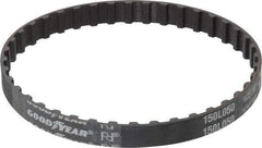 Continental ContiTech - Section L, 1/2" Wide, Timing Belt - Helanca Weave Stretch Nylon, L Series Belts Positive Drive, No. 150L - USA Tool & Supply