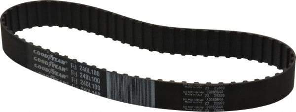 Continental ContiTech - Section L, 1" Wide, Timing Belt - Helanca Weave Stretch Nylon, L Series Belts Positive Drive, No. 240L - USA Tool & Supply