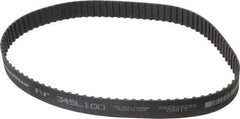 Continental ContiTech - Section L, 1" Wide, Timing Belt - Helanca Weave Stretch Nylon, L Series Belts Positive Drive, No. 345L - USA Tool & Supply