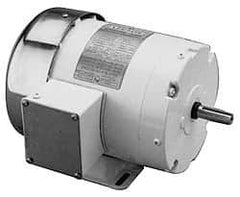 Leeson - 1 Max hp, 3,450 Max RPM, Electric AC DC Motor - 208-230/460 V Input, Three Phase, F56C Frame - USA Tool & Supply