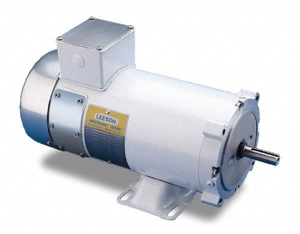 Leeson - 3/4 Max hp, 1,750 Max RPM, Electric AC DC Motor - 115 V Input, ZLS56C Frame - USA Tool & Supply