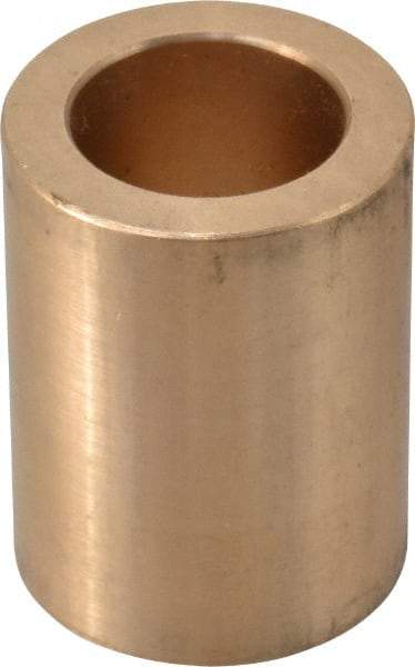 Made in USA - 3/4" Inside x 1-1/8" Outside Diam, Cast Bronze Sleeve Bearing - 1-1/2" OAL - USA Tool & Supply