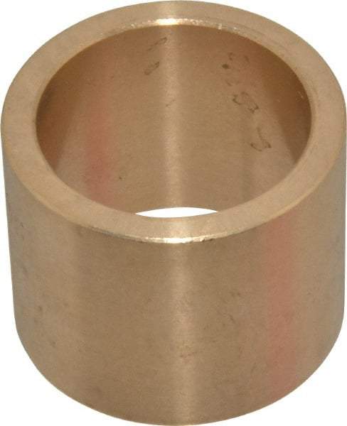 Made in USA - 1" Inside x 1-1/4" Outside Diam, Cast Bronze Sleeve Bearing - 1" OAL - USA Tool & Supply