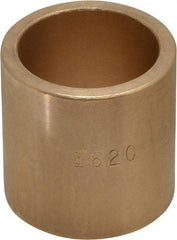 Made in USA - 1" Inside x 1-1/4" Outside Diam, Cast Bronze Sleeve Bearing - 1-1/4" OAL - USA Tool & Supply