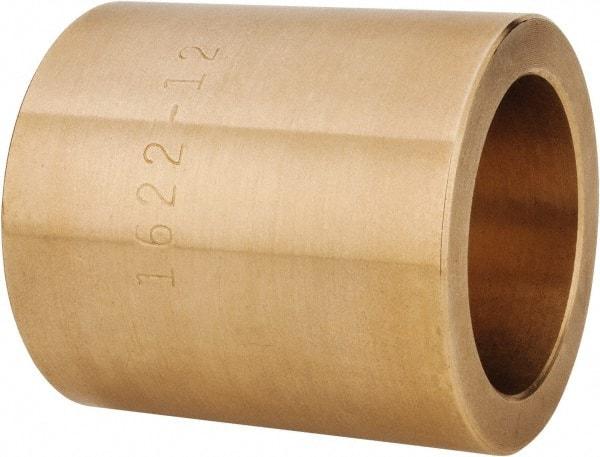 Made in USA - 1" Inside x 1-3/8" Outside Diam, Cast Bronze Sleeve Bearing - 1-1/2" OAL - USA Tool & Supply