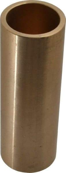 Made in USA - 1-1/8" Inside x 1-3/8" Outside Diam, Cast Bronze Sleeve Bearing - 4" OAL - USA Tool & Supply