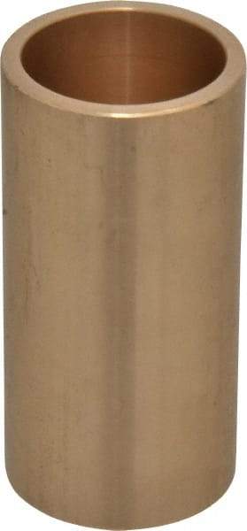 Made in USA - 1-1/4" Inside x 1-1/2" Outside Diam, Cast Bronze Sleeve Bearing - 3" OAL - USA Tool & Supply
