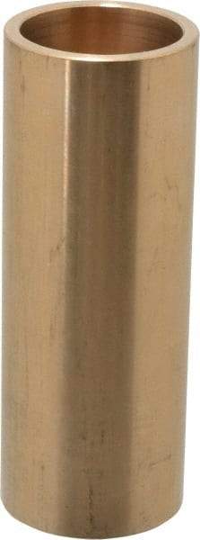 Made in USA - 1-1/4" Inside x 1-1/2" Outside Diam, Cast Bronze Sleeve Bearing - 4" OAL - USA Tool & Supply