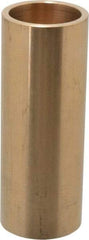 Made in USA - 1-1/4" Inside x 1-1/2" Outside Diam, Cast Bronze Sleeve Bearing - 4" OAL - USA Tool & Supply