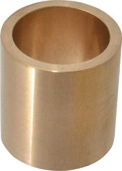 Made in USA - 1-1/2" Inside x 1-7/8" Outside Diam, Cast Bronze Sleeve Bearing - 2" OAL - USA Tool & Supply