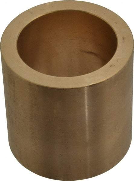 Made in USA - 1-1/2" Inside x 2" Outside Diam, Cast Bronze Sleeve Bearing - 2" OAL - USA Tool & Supply