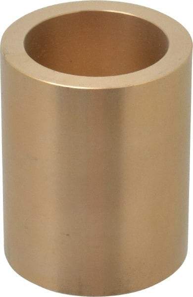 Made in USA - 1-1/2" Inside x 2" Outside Diam, Cast Bronze Sleeve Bearing - 2-1/2" OAL - USA Tool & Supply