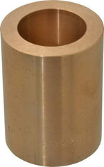 Made in USA - 1-1/2" Inside x 2-1/4" Outside Diam, Cast Bronze Sleeve Bearing - 3" OAL - USA Tool & Supply