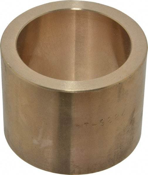 Made in USA - 1-3/4" Inside x 2-1/4" Outside Diam, Cast Bronze Sleeve Bearing - 1-3/4" OAL - USA Tool & Supply