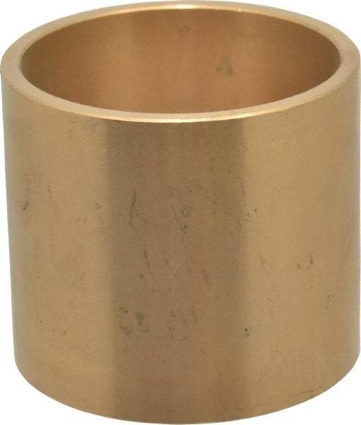 Made in USA - 2" Inside x 2-1/4" Outside Diam, Cast Bronze Sleeve Bearing - 2" OAL - USA Tool & Supply