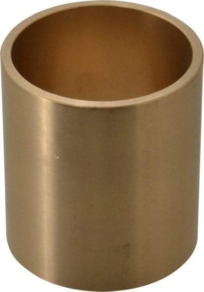 Made in USA - 2" Inside x 2-1/4" Outside Diam, Cast Bronze Sleeve Bearing - 2-1/2" OAL - USA Tool & Supply
