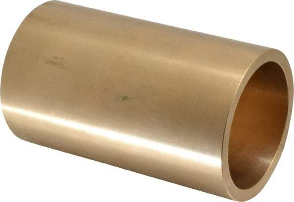 Made in USA - 2-1/2" Inside x 3" Outside Diam, Cast Bronze Sleeve Bearing - 5" OAL - USA Tool & Supply