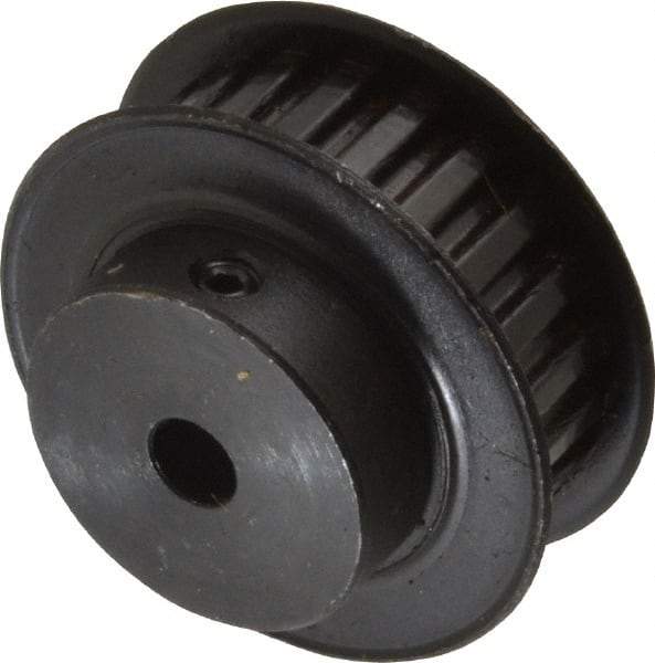 Power Drive - 22 Tooth, 1/4" Inside x 1.381" Outside Diam, Timing Belt Pulley - 1/4, 3/8" Belt Width, 1.401" Pitch Diam, Steel & Cast Iron - USA Tool & Supply