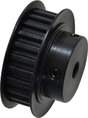 Power Drive - 24 Tooth, 1/4" Inside x 1.508" Outside Diam, Timing Belt Pulley - 1/4, 3/8" Belt Width, 1.528" Pitch Diam, Steel & Cast Iron - USA Tool & Supply
