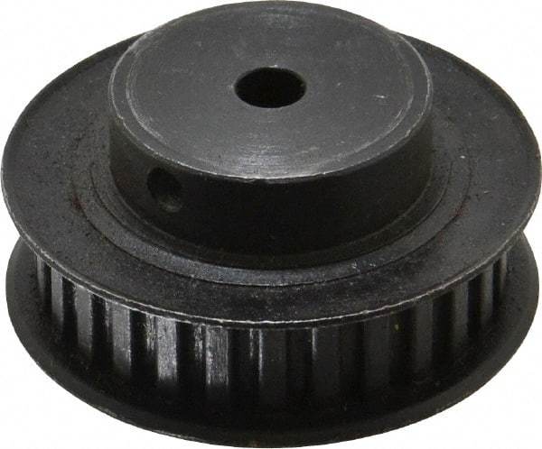 Power Drive - 28 Tooth, 1/4" Inside x 1.763" Outside Diam, Timing Belt Pulley - 1/4, 3/8" Belt Width, 1.783" Pitch Diam, Steel & Cast Iron - USA Tool & Supply