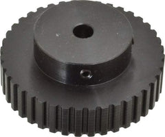 Power Drive - 40 Tooth, 5/16" Inside x 2.526" Outside Diam, Timing Belt Pulley - 1/4, 3/8" Belt Width, 2.546" Pitch Diam, Steel & Cast Iron - USA Tool & Supply