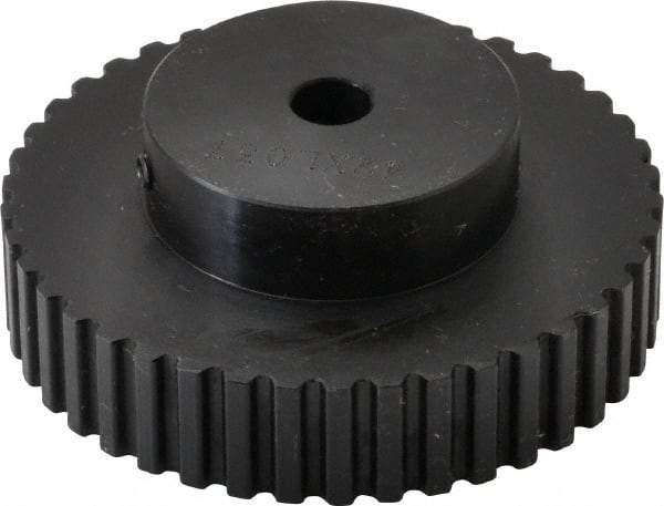 Power Drive - 42 Tooth, 5/16" Inside x 2.654" Outside Diam, Timing Belt Pulley - 1/4, 3/8" Belt Width, 2.674" Pitch Diam, Steel & Cast Iron - USA Tool & Supply